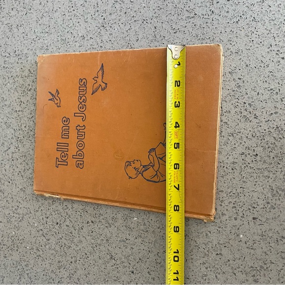 Tell Me About Jesus by Mary Alice Jones VINTAGE 1952 Hardcover book Primitive - Picture 2 of 9